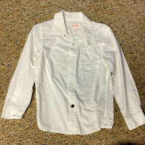 Cat and jack boys 5T long sleeve white button up